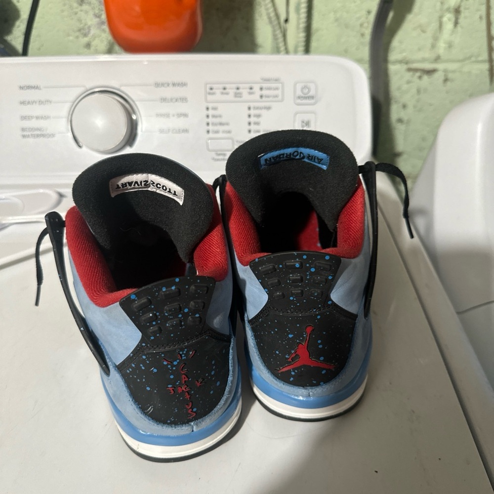 Jordan Blue and Black Athletic Shoes
